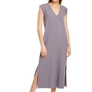 Lilla P Rib Sleeve MIDI Dress